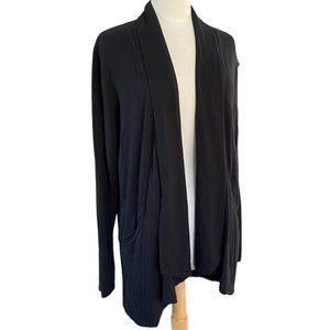 Rachel Zoe Rayon Jersey Knit Basic Staple Capsule Office Neutral Cardigan-M